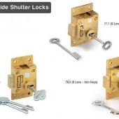 Side Shutter Locks- Brass